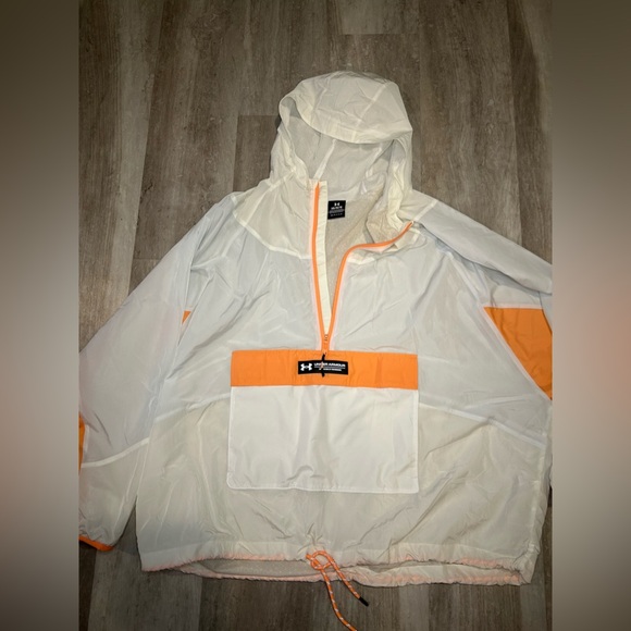 Under Armour Rush Woven Anorak Jacket Sz L - Picture 1 of 3